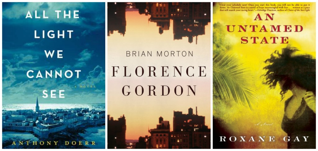 All the light we cannot see, Anthony doerr, An untamed state, roxanne gay, florence gordon, brian morton