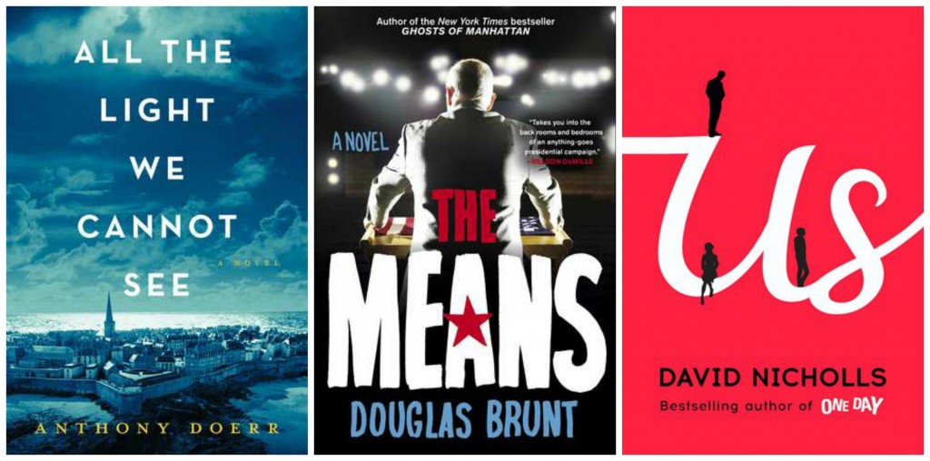 All the Light We Cannot See, Anthony Doerr, The Means, Douglas Brunt, Us, David Nicholls