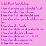 Book Memory Challenge