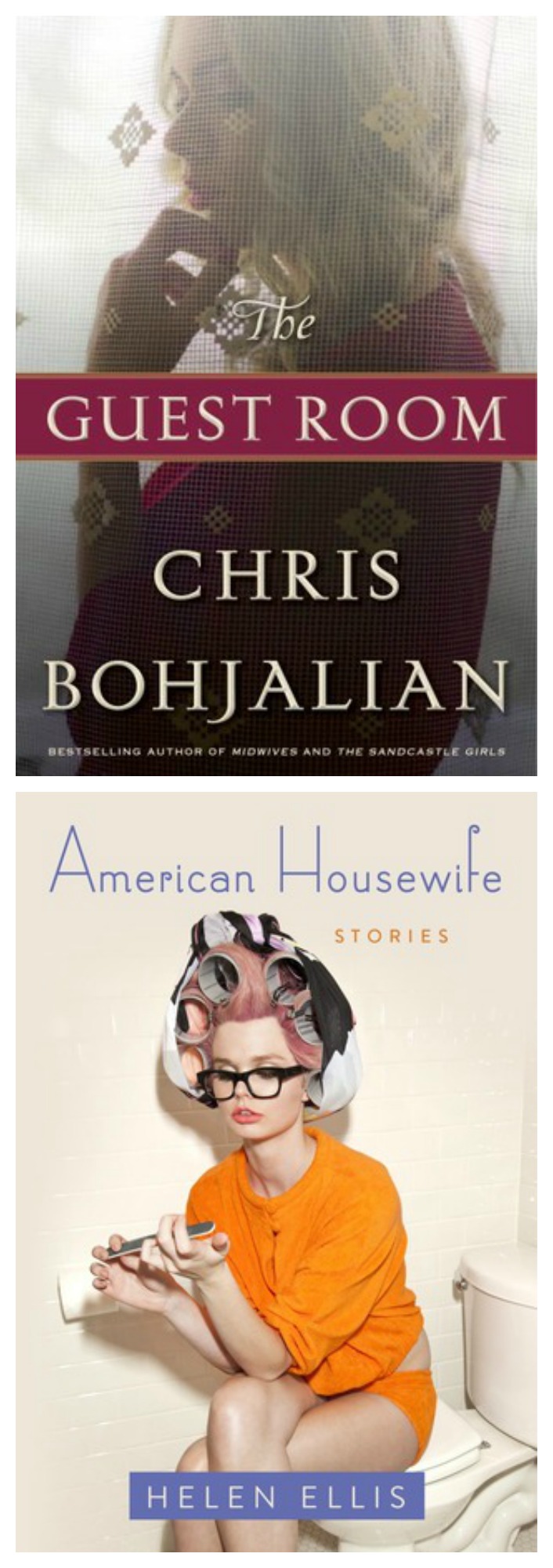 Mini reviews of Chris Bohjalian's The Guest Room (read it!) and American Housewife (skip it).