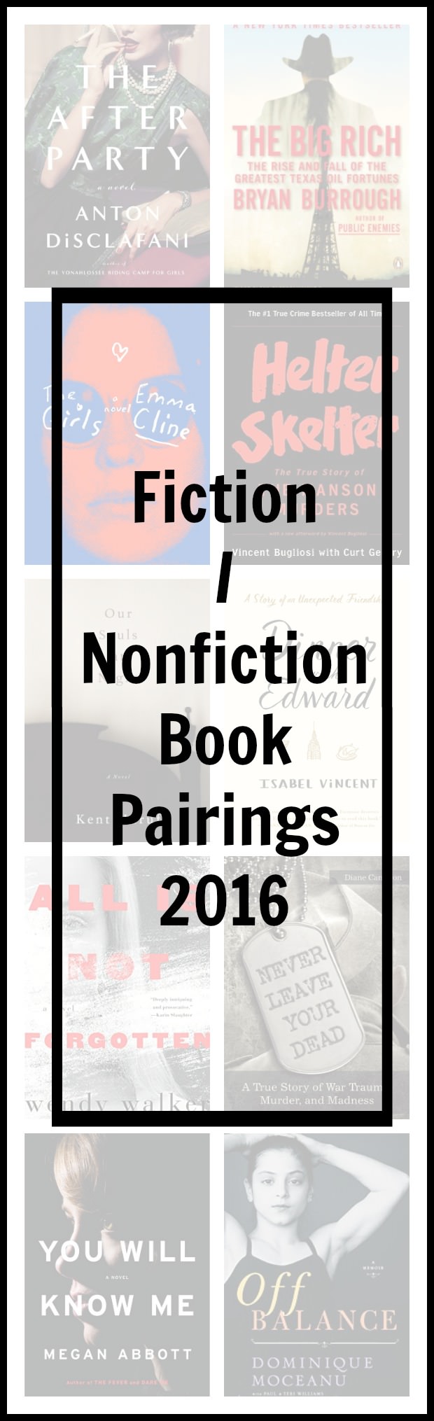 Matching fiction & nonfiction books with similar topics or themes.