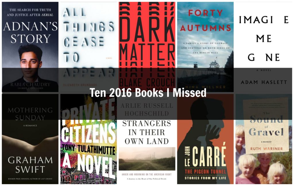 Top 10 2016 Books I Missed