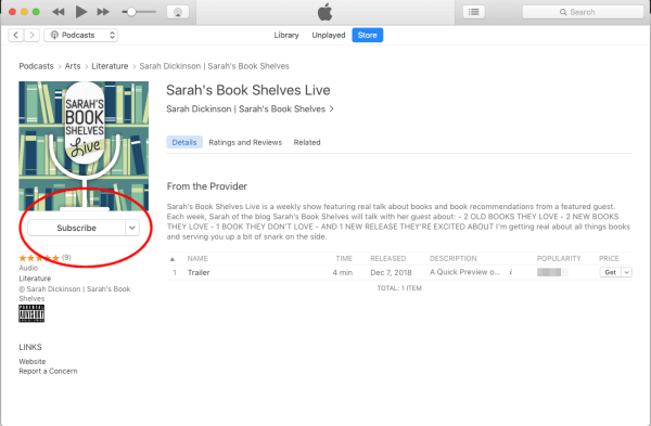book podcast